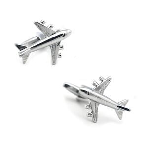 Silver tone Airplane Aviator Cufflinks for Men – Pilot, Traveler